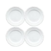 Jogo de Pratos de Sobremesa Kit 4 Peças Pomerode 19cm Porcelana Schmidt Jogo de Pratos de Sobremesa Kit 4 Peças Pomerode 19cm Porcelana Schmidt