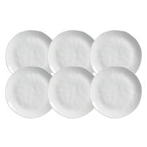 Jogo De Pratos Fundo 21cm 600ml Kit 6 Peças Sopa New White Branco Cerâmica Porto Brasil