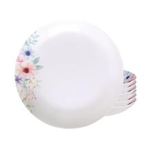 Jogo de Pratos Fundo 22cm Kit 6 Peças Em Porcelana Floratta Tramontina Jogo de Pratos Fundo 22cm Kit 6 Peças Em Porcelana Floratta Tramontina