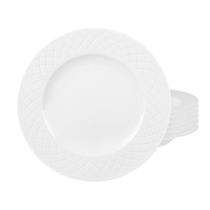 Jogo de Pratos Fundo 23cm Kit 6 Peças Em Porcelana Ingrid Tramontina Branco