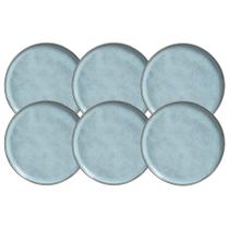 Jogo De Pratos Fundo Bio Breeze 22,5cm 830ml Kit 6 Peças Azul Sopa Cerâmica Porto Brasil Jogo De Pratos Fundo Bio Breeze 22,5cm 830ml Kit 6 Peças Azul Sopa Cerâmica Porto Brasil