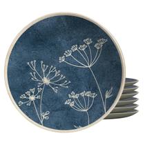 Jogo De Pratos Fundo Cerâmica Kit 6 Peças 25cm Coup Spices Alleanza