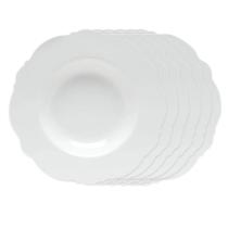 Jogo de pratos fundo de porcelana Wolff Maldivas 6 peças 23cm Jogo de pratos fundo de porcelana Wolff Maldivas 6 peças 23cm