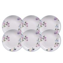 Jogo De Pratos Fundo Kit 6Pcs Porcelana 21Cm Aura Tramontina