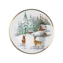 Jogo De Pratos Fundo Rena Premium Borda C/Filete Ouro C/6Und Jogo De Pratos Fundo Rena Premium Borda C/Filete Ouro C/6Und