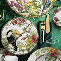 JOGO DE PRATOS FUNDO TRÓPICOS ALLEANZA C/6 UNID 1ª LINHA JOGO DE PRATOS FUNDO TRÓPICOS ALLEANZA C/6 UNID 1ª LINHA