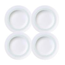 Jogo De Pratos Fundos 23cm Kit 4 Peças Monocroma Porcelana Decorada Tramontina