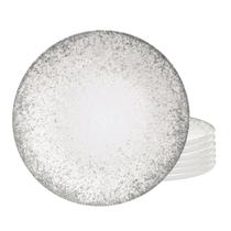 Jogo De Pratos Fundos 28cm Kit 6 Peças Camila Porcelana Decorada Tramontina
