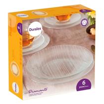 Jogo de Pratos Fundos C/6 Diamante - Duralex