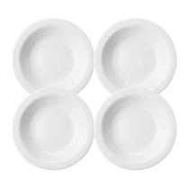 Jogo de Pratos Fundos Kit 4 Peças Protel 21cm Porcelana Schmidt Jogo de Pratos Fundos Kit 4 Peças Protel 21cm Porcelana Schmidt
