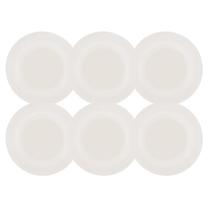Jogo de Pratos Fundos Kit 6 Peças Clean 23cm Porcelana Lyor Jogo de Pratos Fundos Kit 6 Peças Clean 23cm Porcelana Lyor