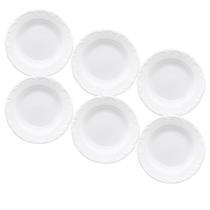 Jogo de Pratos Fundos Kit 6 Peças Pomerode 23cm Porcelana Schmidt