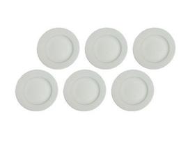 Jogo de pratos fundos porcelana branca c/6