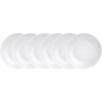Jogo De Pratos Fundos Tramontina Porcelana Leonora 21Cm 6 Pç