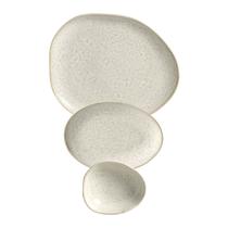 Jogo de Pratos Oval 18 Peças Orgânico Vanilla Porto Brasil