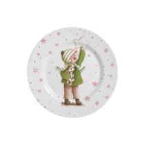 JOGO DE PRATOS PARA SOBREMESA SWEET CHRISTMAS-B C/6 UND 1ªL