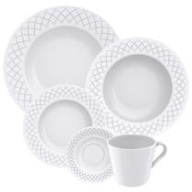 Jogo de Pratos Porcelana Decorada Ingrid 20 peças 96011/887 - Tramontina