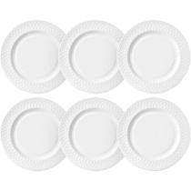 Jogo de Pratos Raso de Jantar em Opaline Divine 6 peças 27cm - Hauskraft