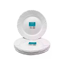 Jogo de Pratos Raso Duralex Opaline Pétala 25,5 cm 12 Peças - Nadir Jogo de Pratos Raso Duralex Opaline Pétala 25,5 cm 12 Peças - Nadir