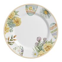 Jogo de Pratos Raso Easter Colors Páscoa Alleanza com 6 Pçs
