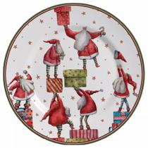 Jogo De Pratos Raso Father Christmas Alleanza C/6 Unid 1Lin