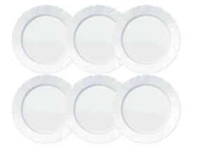 Jogo de Pratos Raso Nadir Duralex Linha Pétala 6 Peças - Nadir Figueiredo