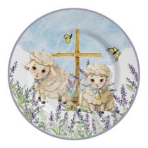 Jogo de pratos raso pascoa alleanza blessed easter c/6 und Jogo de pratos raso pascoa alleanza blessed easter c/6 und
