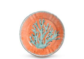 Jogo de Pratos Rasos 27cm Scalla Concept Corali Laranja 1ª Linha