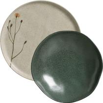 Jogo de Pratos Rasos e Fundos 8 Peças Porto Brasil Cerâmica Stoneware Decorada Jogo de Pratos Rasos e Fundos 8 Peças Porto Brasil Cerâmica Stoneware Decorada