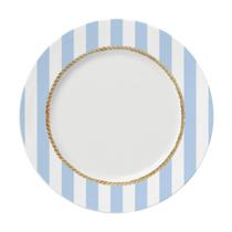 Jogo De Pratos Rasos Em Porcelana Floral Chic Com 6 Peças 25,5cm Germer
