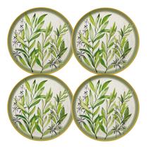 Jogo de Pratos Rasos Kit 4 Peças 27,5cm Siena Salgueira Cerâmica Florarte Jogo de Pratos Rasos Kit 4 Peças 27,5cm Siena Salgueira Cerâmica Florarte