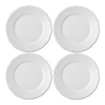 Jogo de Pratos Rasos Kit 4 Peças Pomerode 26cm Porcelana Schmidt