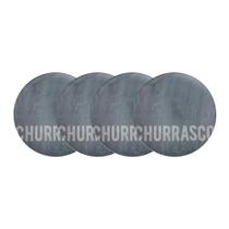 Jogo de Pratos Rasos Tramontina Churrasco Stone 4 Peças em Porcelana