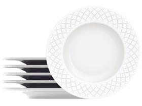 Jogo de Pratos Redondo de Porcelana Branco Jogo de Pratos Redondo de Porcelana Branco