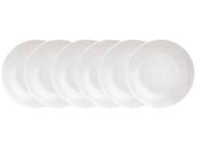 Jogo de Pratos Redondo de Porcelana Branco Jogo de Pratos Redondo de Porcelana Branco
