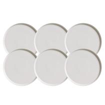 Jogo De Pratos Sobremesa 21,5cm Kit 6 Peças Neo Vit Stoneware Cerâmica Porto Brasil Rustico Jogo De Pratos Sobremesa 21,5cm Kit 6 Peças Neo Vit Stoneware Cerâmica Porto Brasil Rustico