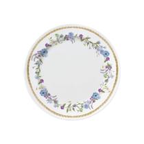 Jogo De Pratos Sobremesa Em Porcelana Floral Chic Com 6 Peças 20cm Germer