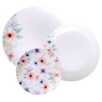 Jogo de Pratos Tramontina Floratta em Porcelana Decorada 12 Peças 96589023