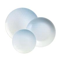 Jogo de Pratos Tramontina Polaris 12 Peças em Porcelana Decorada Jogo de Pratos Tramontina Polaris 12 Peças em Porcelana Decorada