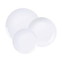 Jogo de Pratos Tramontina Sophia 12 Peças em Porcelana Branca