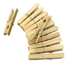 Jogo De Prendedor Pregador Pequeno De Roupas 36 Unidades Em Madeira