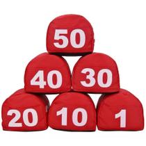 Jogo de prisma p/automoveis 01 a 50 vermelho