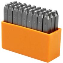 Jogo de Punções Alfabéticos 4mm com 27 Peças Jogo de Punções Alfabéticos 4mm com 27 Peças
