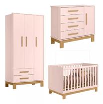 Jogo De Quarto Bebê Sophia Completo Com Armário Cômoda Berço Q Encanto Slim - Móveis Leartam Jogo De Quarto Bebê Sophia Completo Com Armário Cômoda Berço Q Encanto Slim - Móveis Leartam