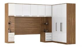 Jogo De Quarto Casal Roupeiro Modulado Space Móveis Leartam