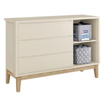 Jogo de Quarto Classic Guarda Roupa 2 Portas e Cômoda com Pés Madeira Natural - Reller Móveis Jogo de Quarto Classic Guarda Roupa 2 Portas e Cômoda com Pés Madeira Natural - Reller Móveis