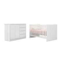 Jogo de Quarto com Cômoda Diamante e Berço Mini Cama Americano Doce Sonho - FbABY - Fnx Móveis