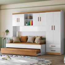 Jogo De Quarto Completo Infantil Roupeiro 2 Portas 2 Gaveta Ponte 4 Portas e Bicama Ônix Jogo De Quarto Completo Infantil Roupeiro 2 Portas 2 Gaveta Ponte 4 Portas e Bicama Ônix