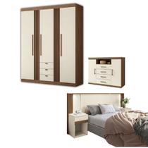 Jogo de Quarto Completo Melbourne Jatoba Areia