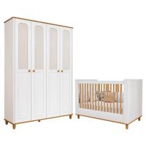 Jogo de Quarto Infantil Alfajor Guarda Roupa e Berço - Permóbili Baby Jogo de Quarto Infantil Alfajor Guarda Roupa e Berço - Permóbili Baby